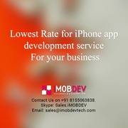 Lowest Rate for iPhone app development service For your business
