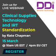 Webinar on Clinical Supplies Technology and IRT Standardization