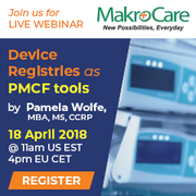 Webinar on Device Registries as PMCF tools