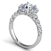 Platinum Semi Mount Engagement Ring